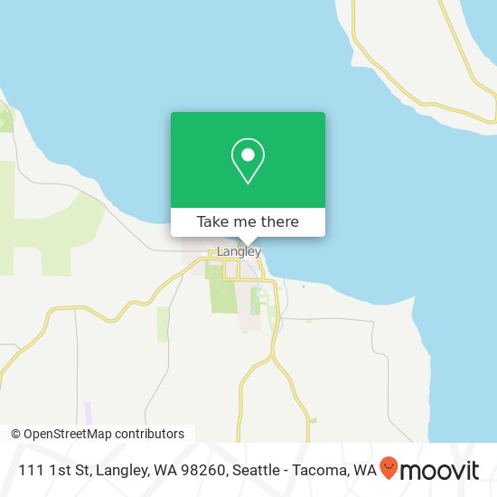 Mapa de 111 1st St, Langley, WA 98260