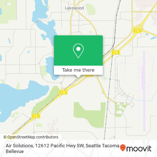 Air Solutions, 12612 Pacific Hwy SW map
