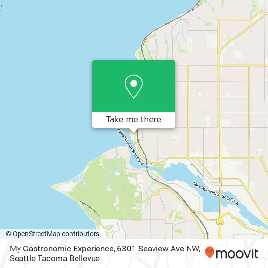 My Gastronomic Experience, 6301 Seaview Ave NW map