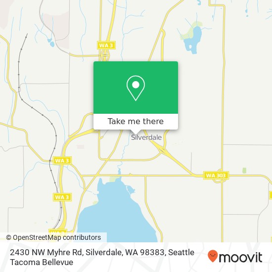 Mapa de 2430 NW Myhre Rd, Silverdale, WA 98383