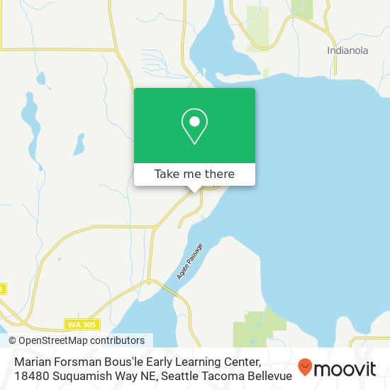 Mapa de Marian Forsman Bous'le Early Learning Center, 18480 Suquamish Way NE