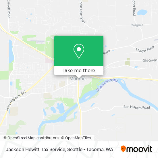 Jackson Hewitt Tax Service map