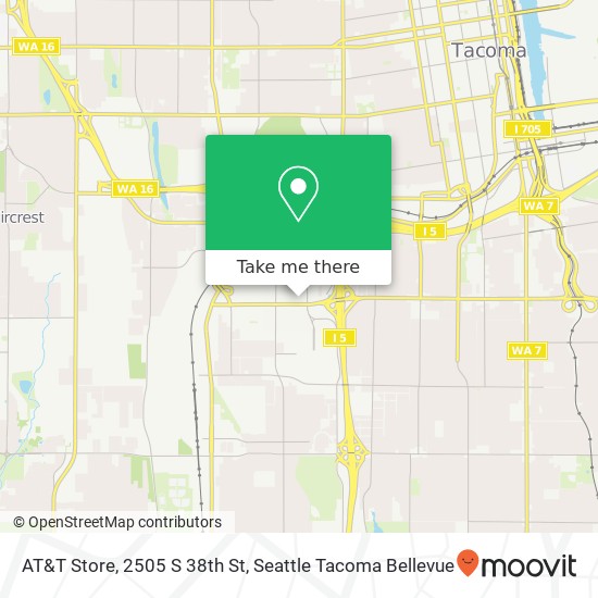 Mapa de AT&T Store, 2505 S 38th St