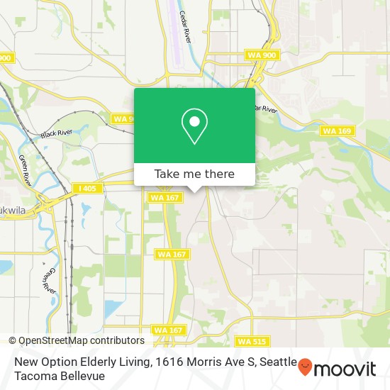 New Option Elderly Living, 1616 Morris Ave S map