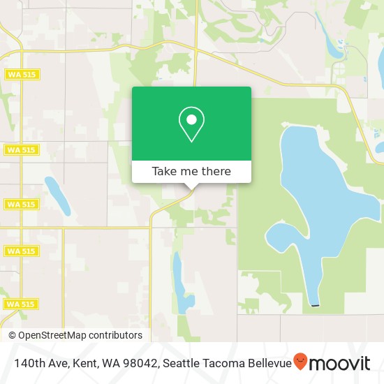 140th Ave, Kent, WA 98042 map