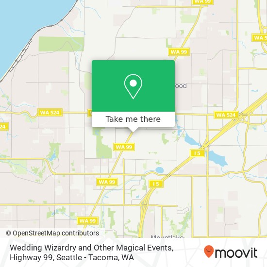 Wedding Wizardry and Other Magical Events, Highway 99 map