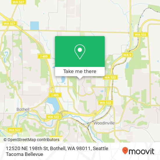 Mapa de 12520 NE 198th St, Bothell, WA 98011