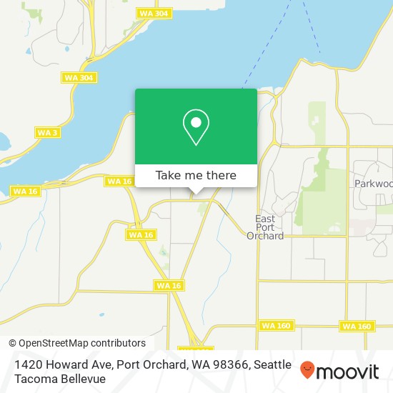 1420 Howard Ave, Port Orchard, WA 98366 map