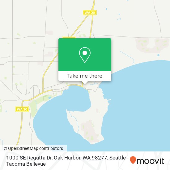 Mapa de 1000 SE Regatta Dr, Oak Harbor, WA 98277