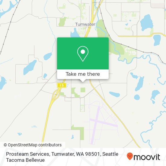 Mapa de Prosteam Services, Tumwater, WA 98501