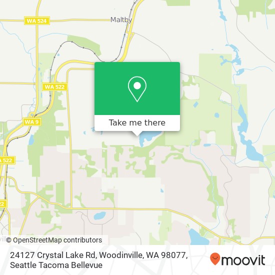 Mapa de 24127 Crystal Lake Rd, Woodinville, WA 98077