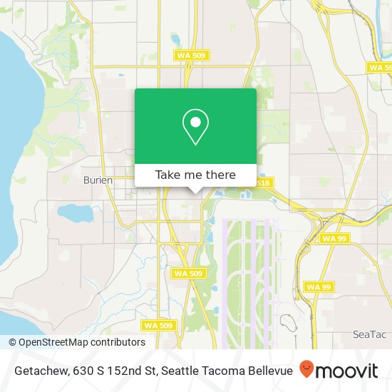 Getachew, 630 S 152nd St map