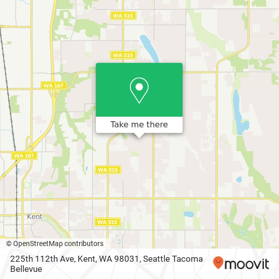 Mapa de 225th 112th Ave, Kent, WA 98031