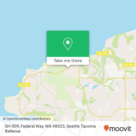 Mapa de SH-509, Federal Way, WA 98023