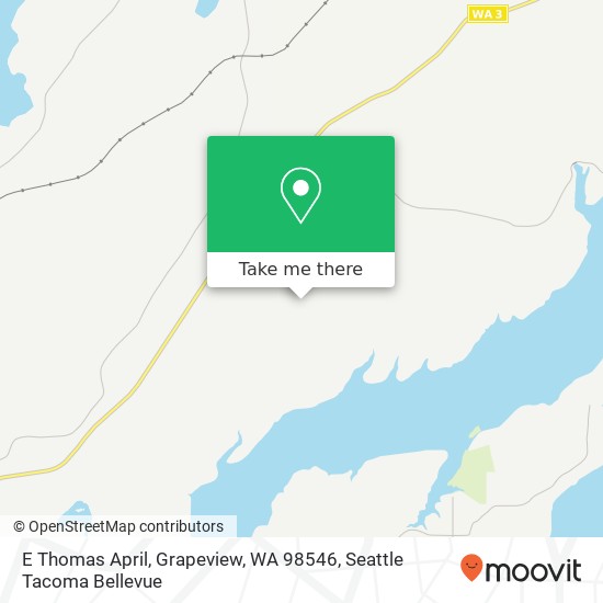 Mapa de E Thomas April, Grapeview, WA 98546