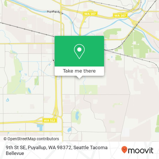 Mapa de 9th St SE, Puyallup, WA 98372