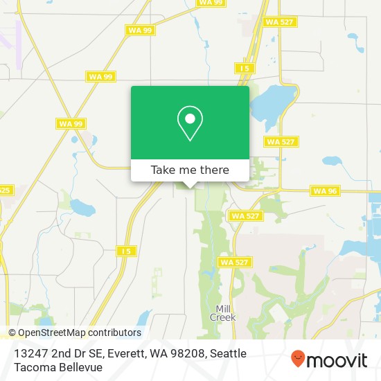 Mapa de 13247 2nd Dr SE, Everett, WA 98208