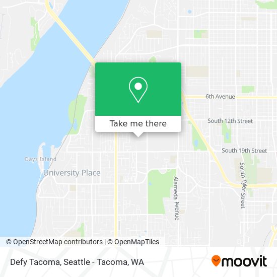 Defy Tacoma map