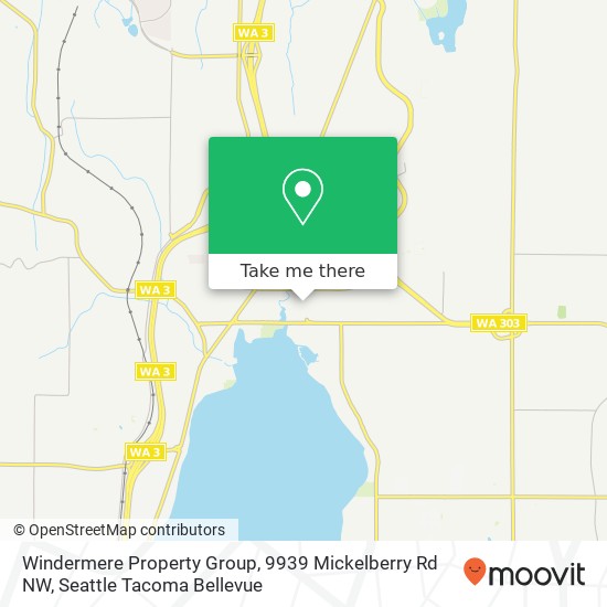 Mapa de Windermere Property Group, 9939 Mickelberry Rd NW