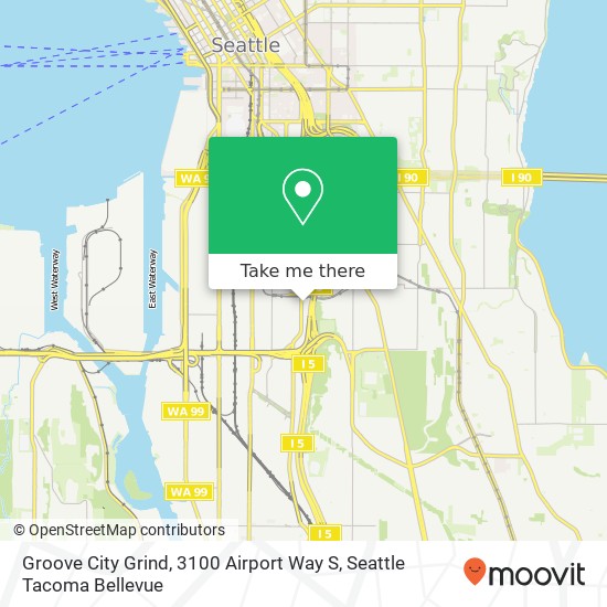 Mapa de Groove City Grind, 3100 Airport Way S