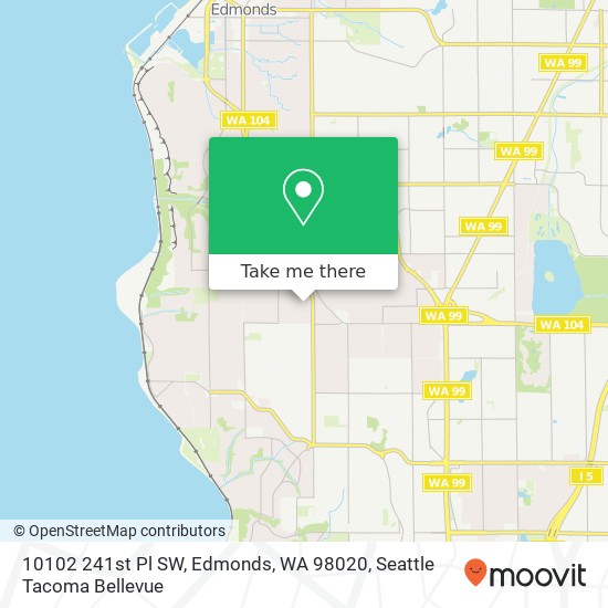 Mapa de 10102 241st Pl SW, Edmonds, WA 98020