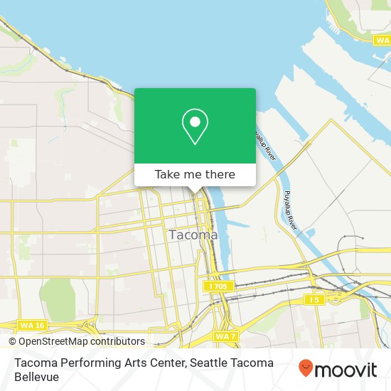 Tacoma Performing Arts Center map