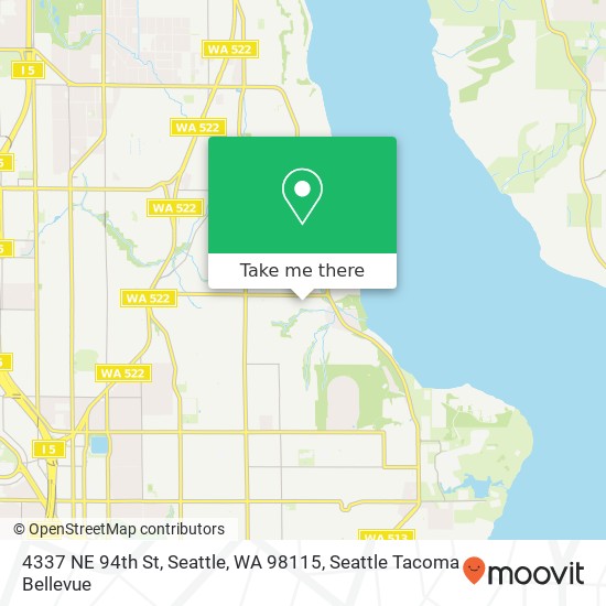 4337 NE 94th St, Seattle, WA 98115 map