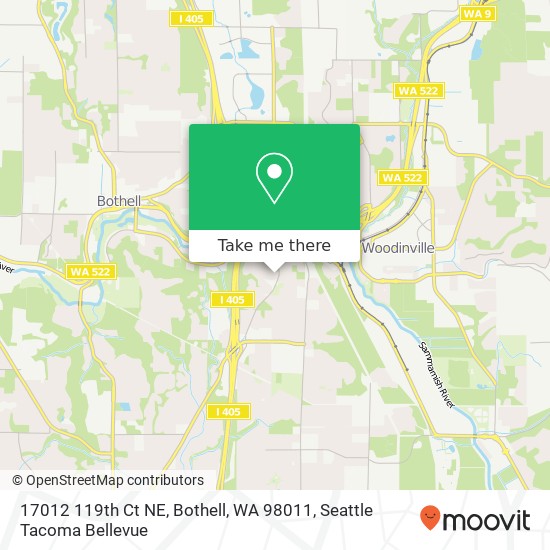 17012 119th Ct NE, Bothell, WA 98011 map