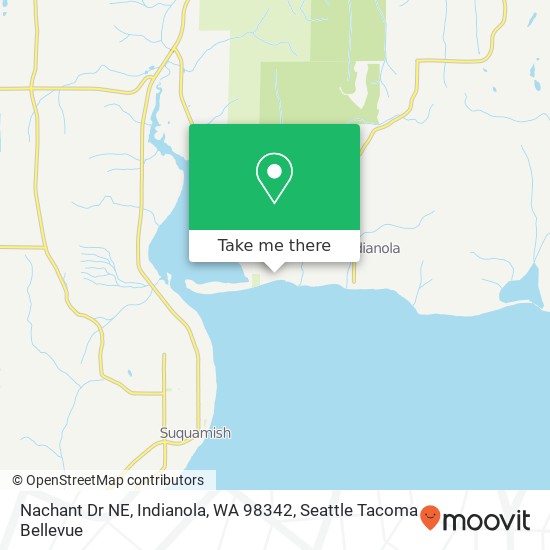 Mapa de Nachant Dr NE, Indianola, WA 98342