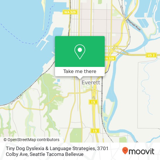 Mapa de Tiny Dog Dyslexia & Language Strategies, 3701 Colby Ave