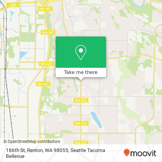 186th St, Renton, WA 98055 map