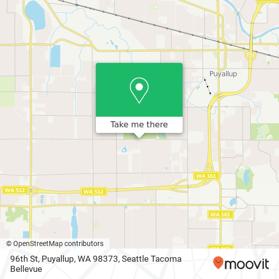 Mapa de 96th St, Puyallup, WA 98373