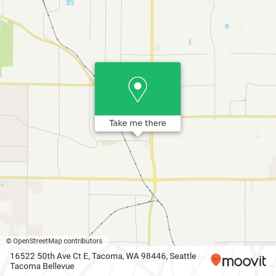 Mapa de 16522 50th Ave Ct E, Tacoma, WA 98446