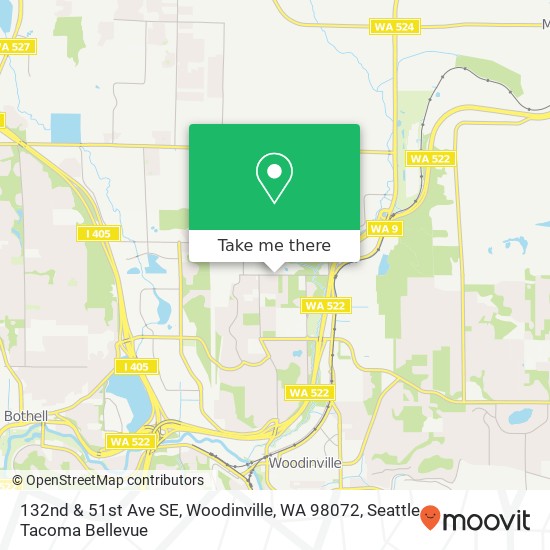 132nd & 51st Ave SE, Woodinville, WA 98072 map