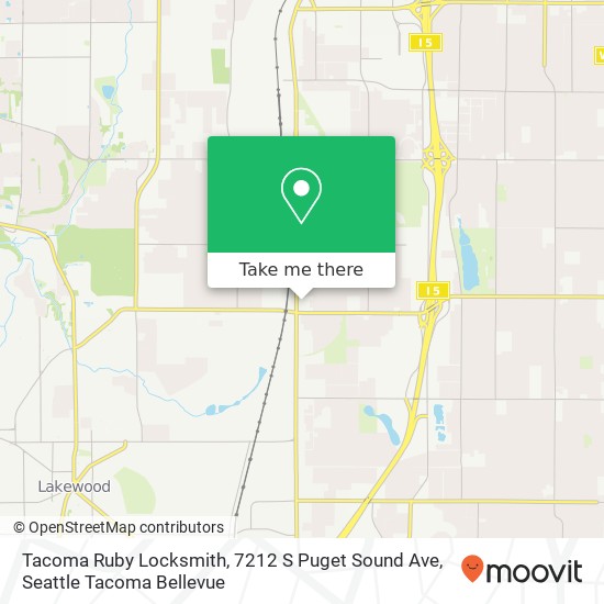 Tacoma Ruby Locksmith, 7212 S Puget Sound Ave map
