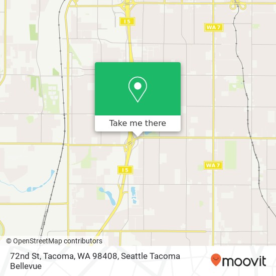 Mapa de 72nd St, Tacoma, WA 98408