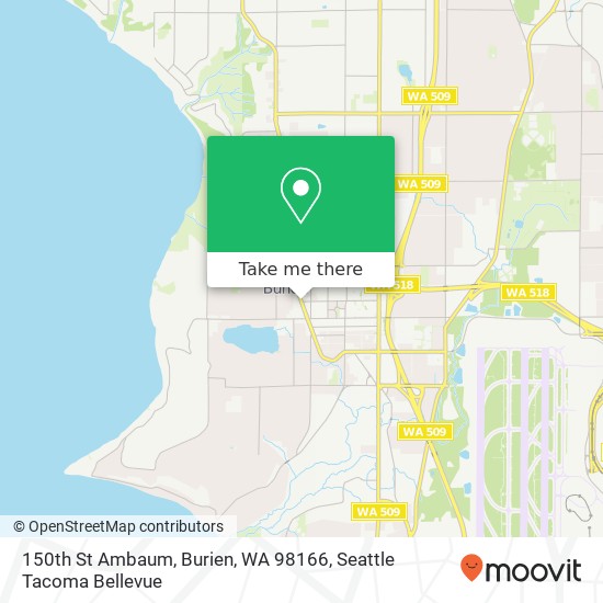 150th St Ambaum, Burien, WA 98166 map