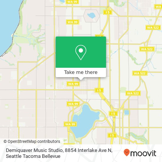 Demiquaver Music Studio, 8854 Interlake Ave N map