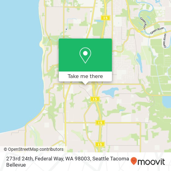 Mapa de 273rd 24th, Federal Way, WA 98003