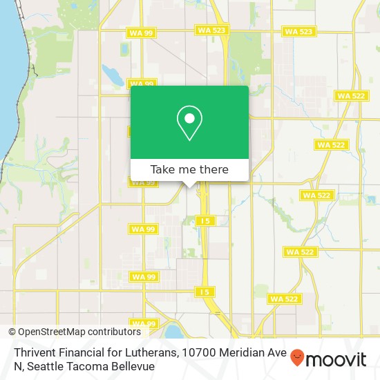 Thrivent Financial for Lutherans, 10700 Meridian Ave N map