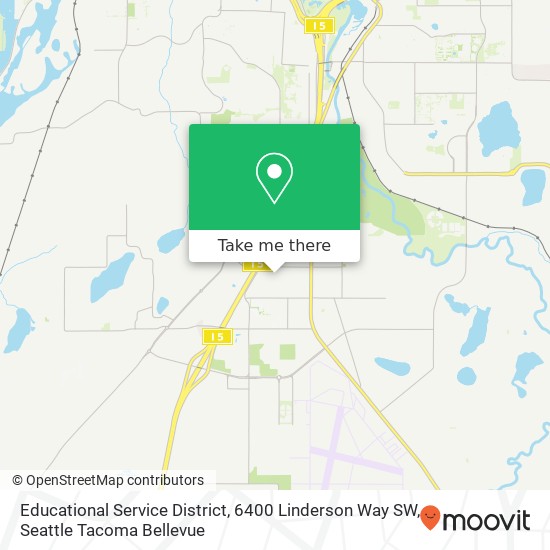 Educational Service District, 6400 Linderson Way SW map