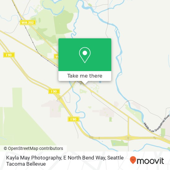 Kayla May Photography, E North Bend Way map