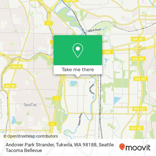 Andover Park Strander, Tukwila, WA 98188 map
