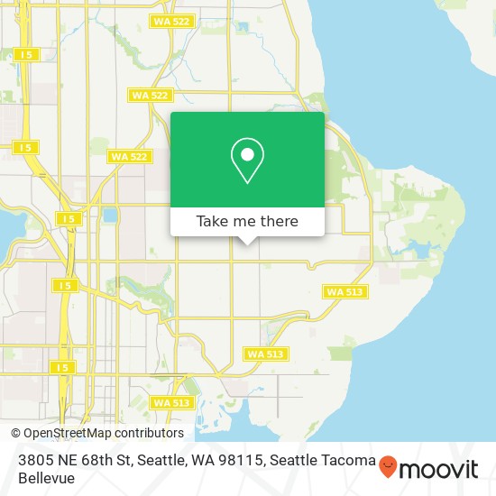 3805 NE 68th St, Seattle, WA 98115 map