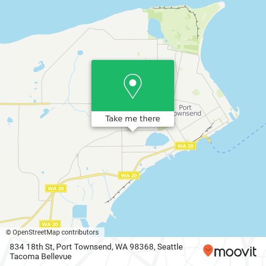 Mapa de 834 18th St, Port Townsend, WA 98368