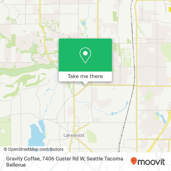 Mapa de Gravity Coffee, 7406 Custer Rd W