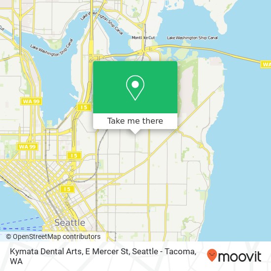 Mapa de Kymata Dental Arts, E Mercer St