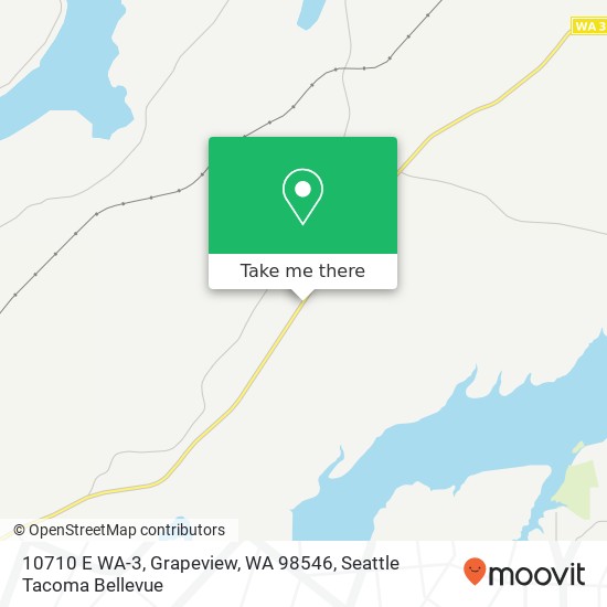 Mapa de 10710 E WA-3, Grapeview, WA 98546