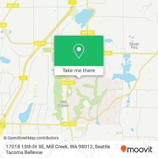 17018 15th Dr SE, Mill Creek, WA 98012 map