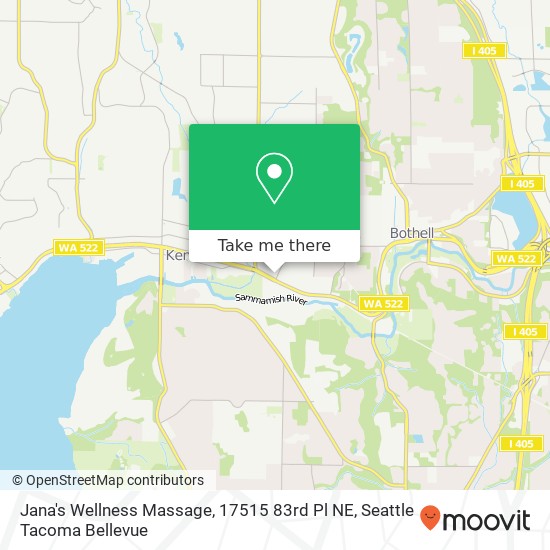 Jana's Wellness Massage, 17515 83rd Pl NE map